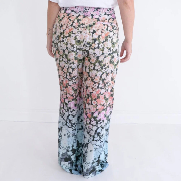 Reiss Floral Print Wide Leg Trousers Pants Size 8 NWT - Picture 5 of 15